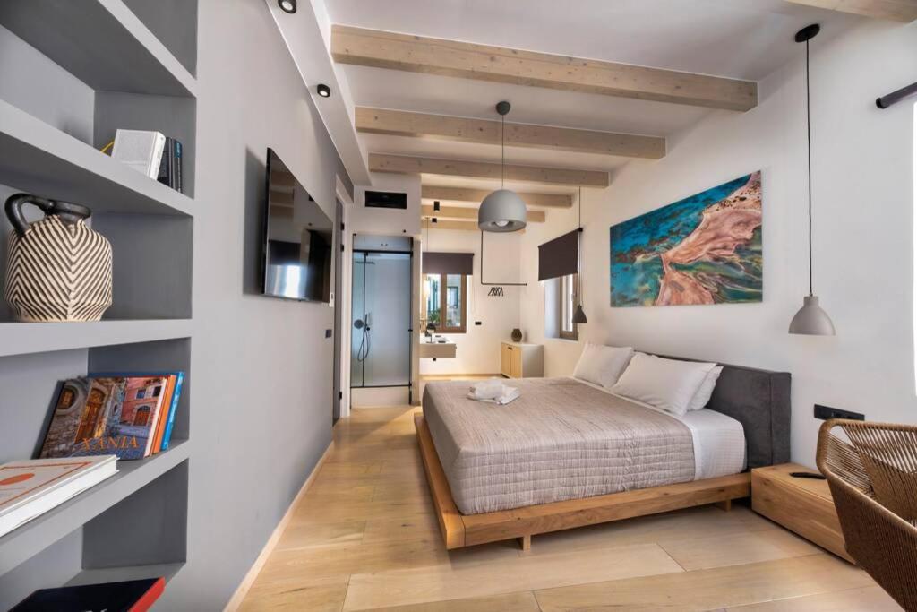 Casa Eva With Outdoor Heated Jacuzzi And Hamam Villa Hriszí Aktí Haniá Kültér fotó